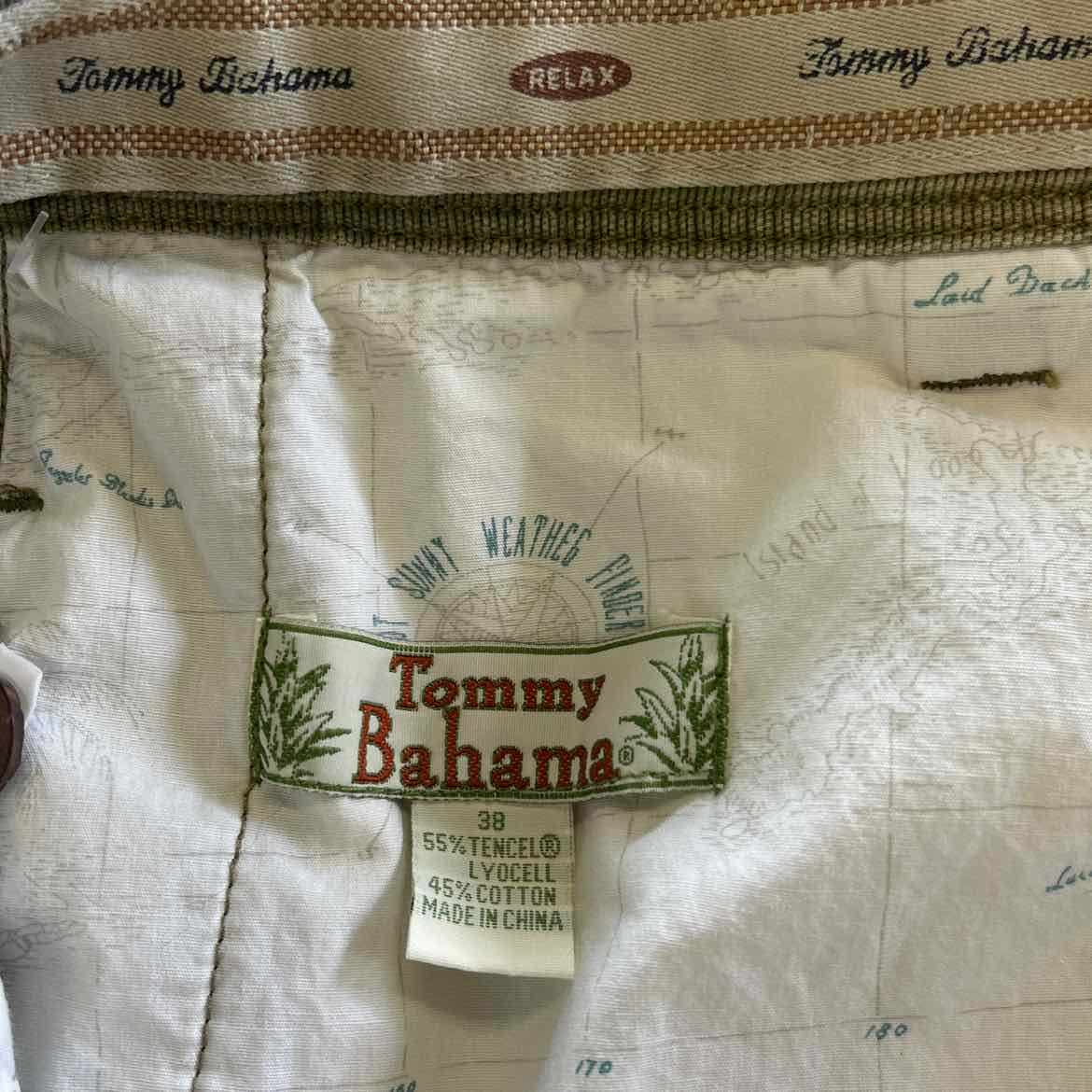 Tommy Bahama Men's Size 38 Green MENS Shorts