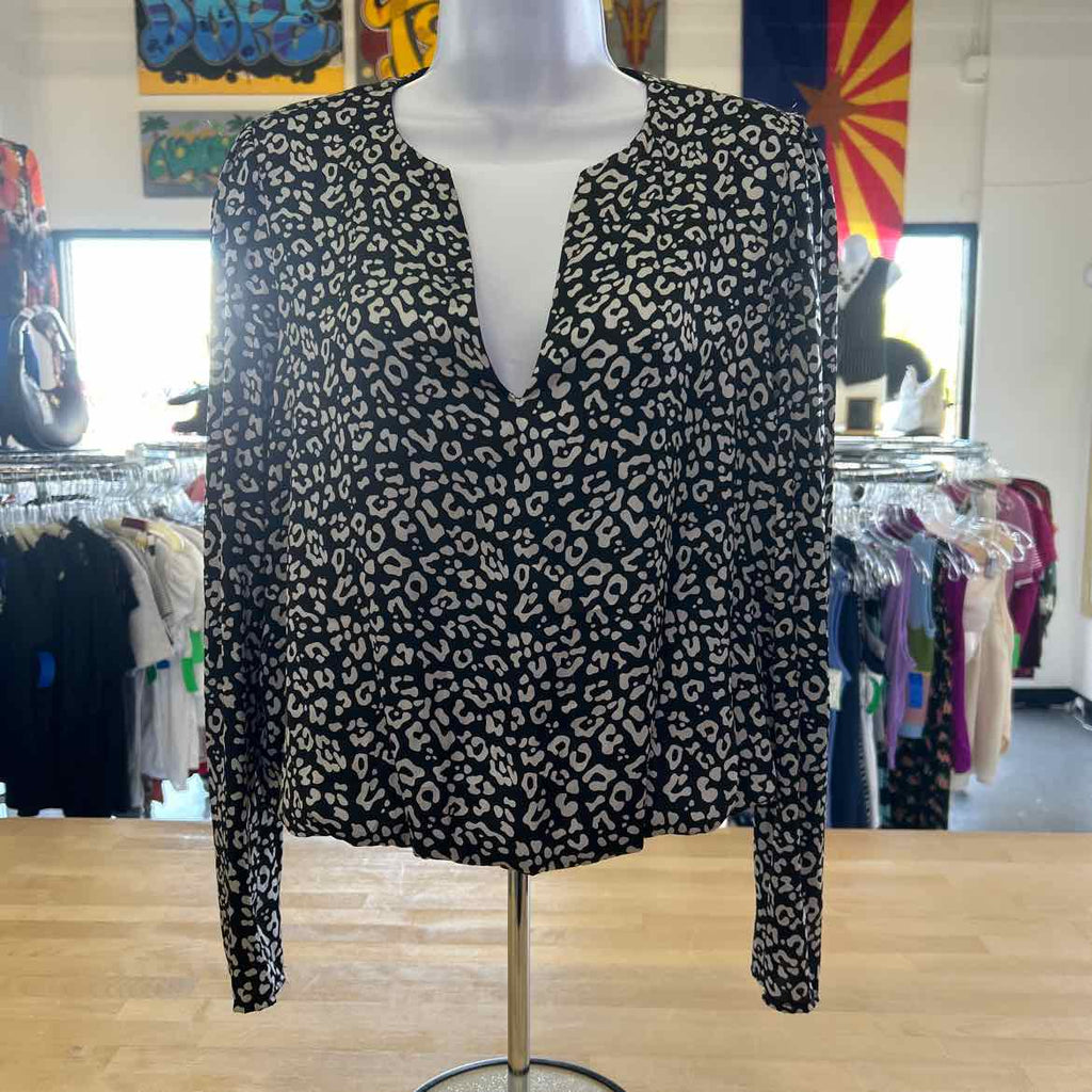Sincerely Jules Size M Black Preloved Blouse LS