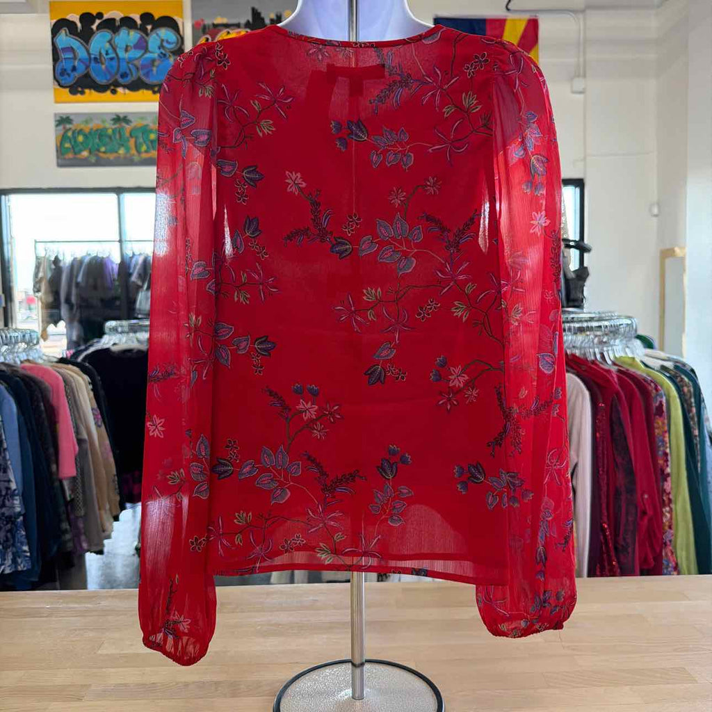 Banana Republic Size S Red Used Long Sleeve