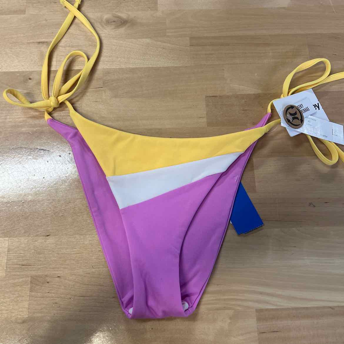 Hurley Size XS Summer Block Cheeky Tie Side Womens Bikini Bottoms