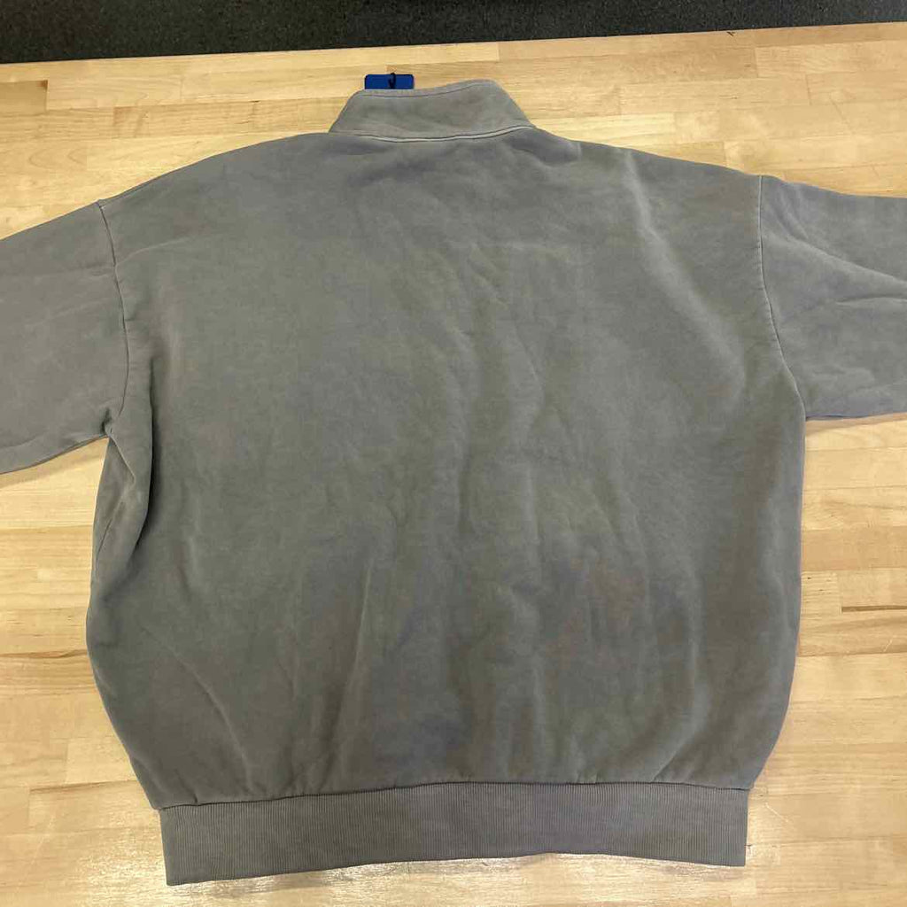 Cotton-terry Sweatshirt with Topstitched Seams
