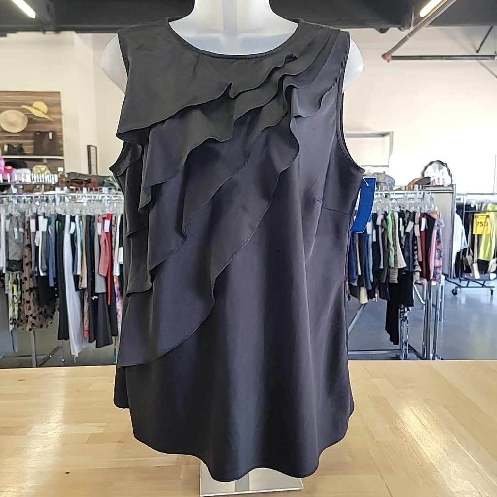Spense Size L Black Sleeveless