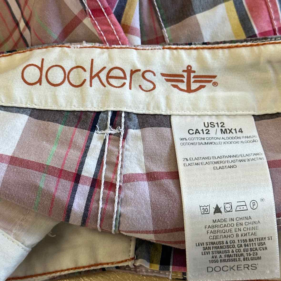 dockers Size 12 Pink Shorts