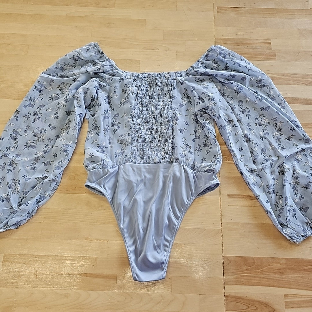 Celebrity Pink Juniors' Ruched Long-Sleeve Bodysuit