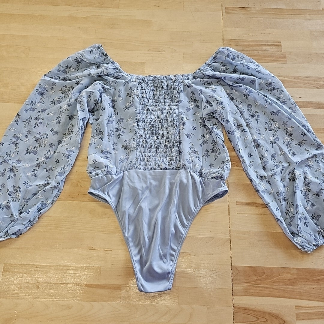 Celebrity Pink Juniors' Ruched Long-Sleeve Bodysuit