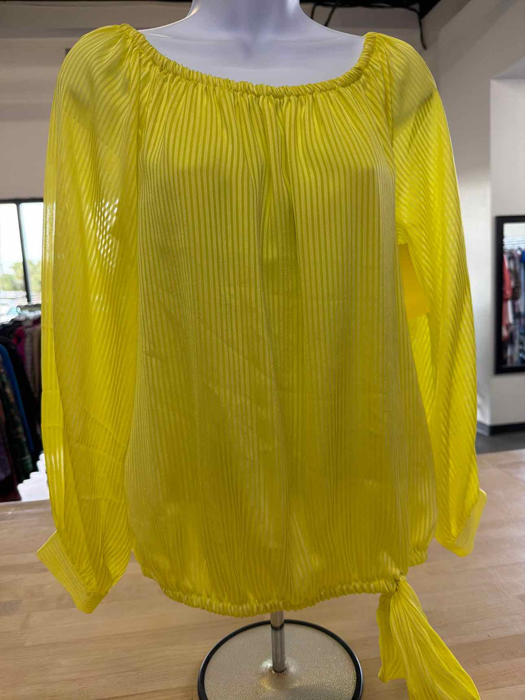 Vince Camuto Size S Yellow Blouse