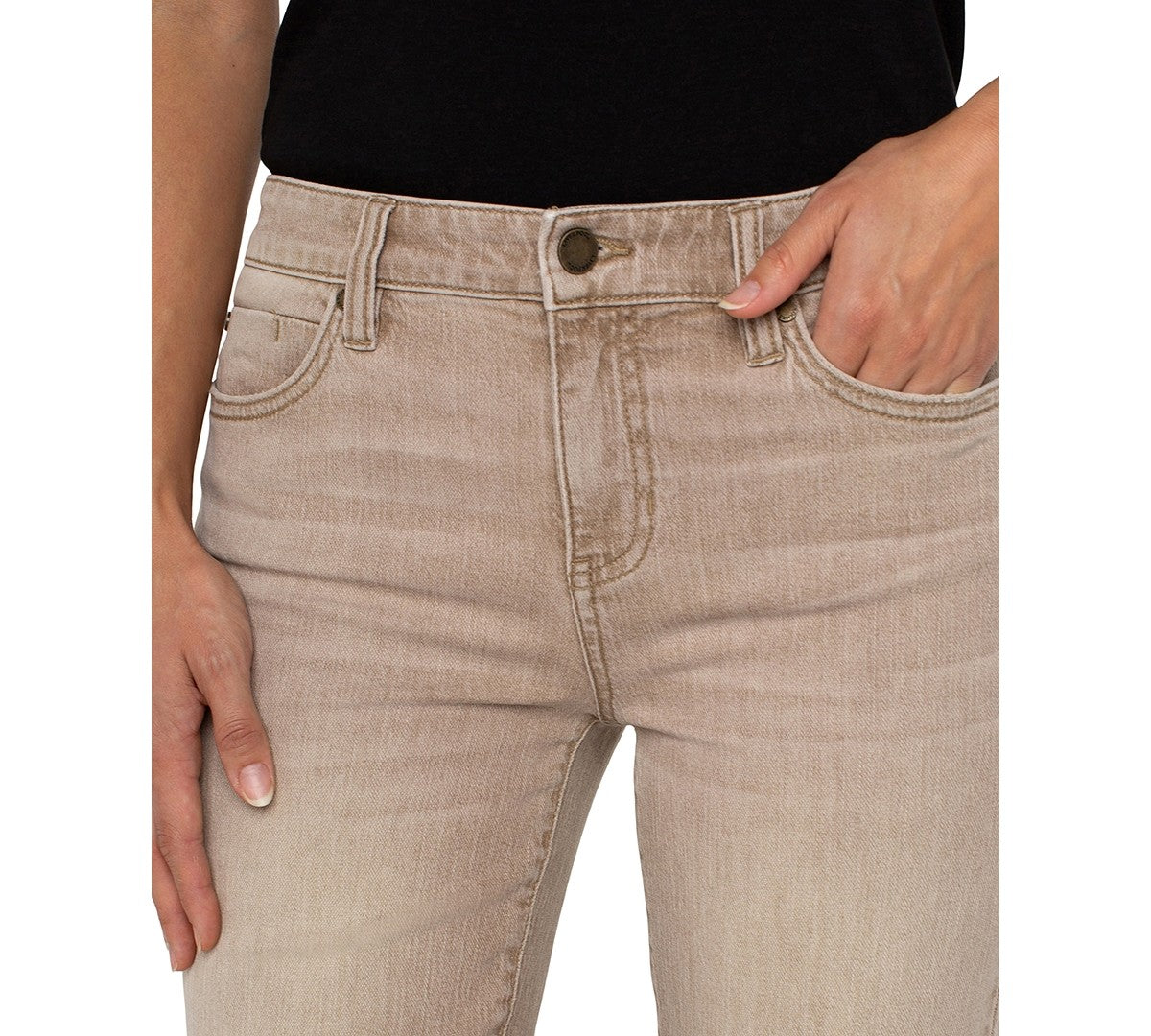 Liverpool Los Angeles Petite Liv Non-Skinny Skinny Jeans - Vintage Khaki