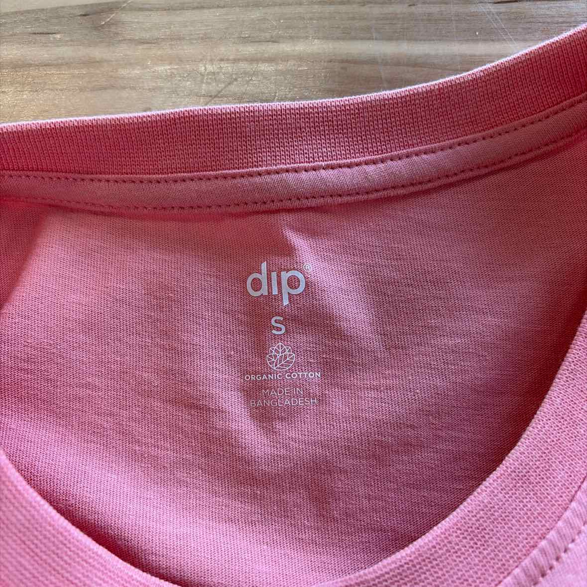 dip Size S Orange Preloved MENS T-shirt