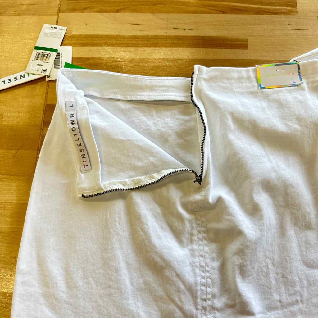 tinceltown Size L White Skirt
