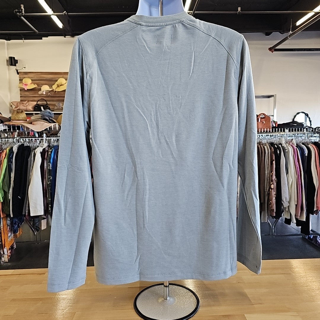 Bass Outdoor Size M Gray MENS Long Sleeve Shirt