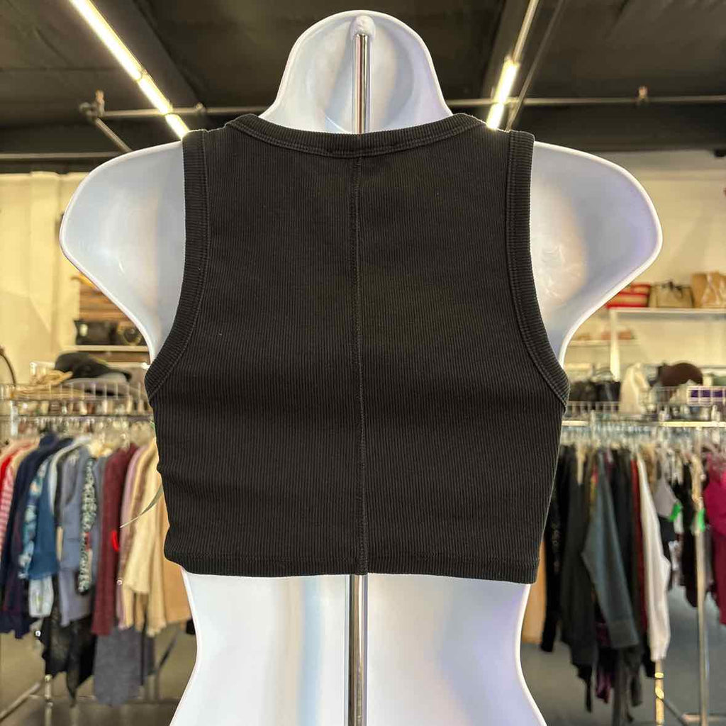 zara Size M Black Preloved Tank