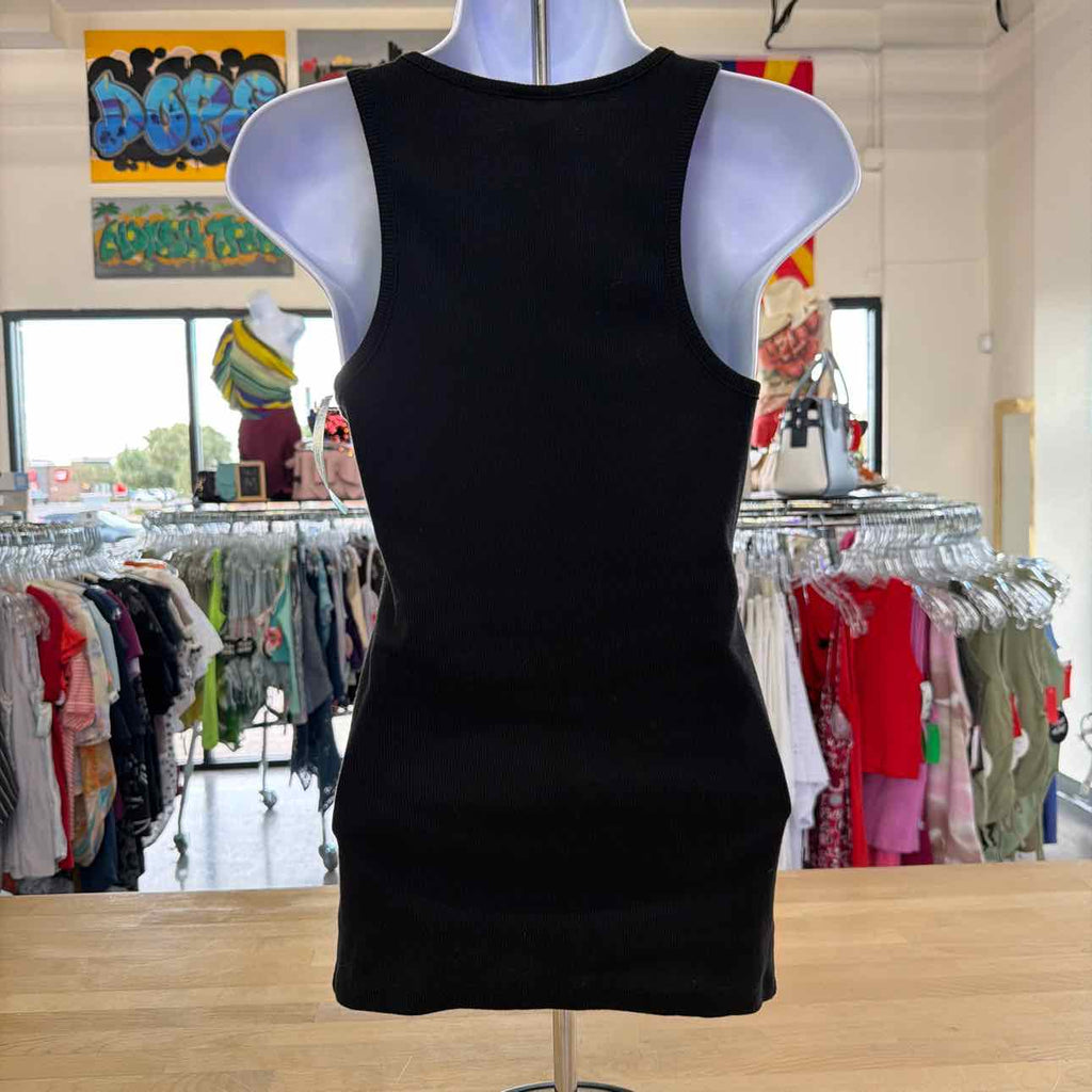 Guess Size L Black Preloved Tank