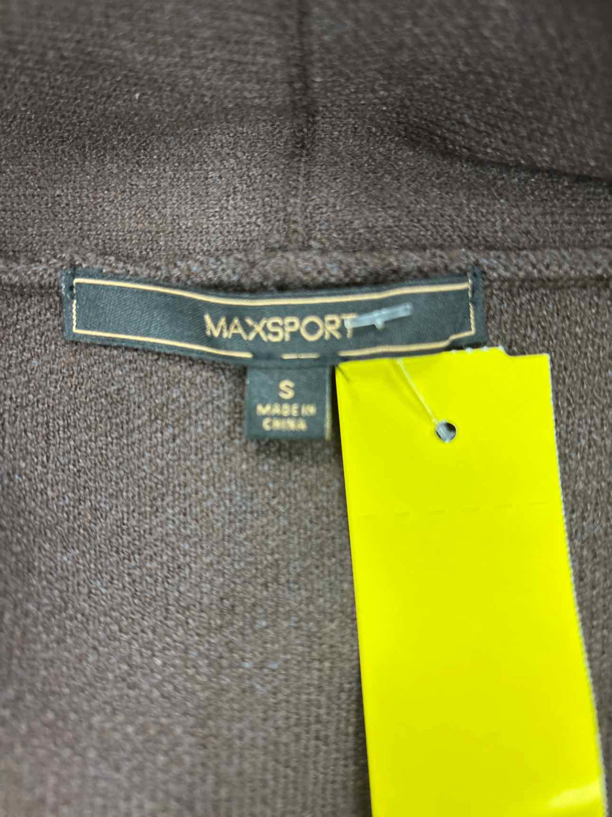 maxsport Size S Brown Knit New Cardigan
