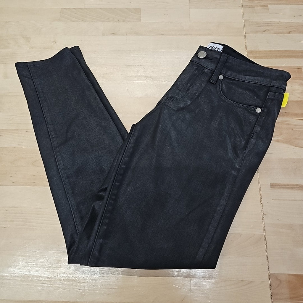Paige Size 27 Black Faux Leather Pants
