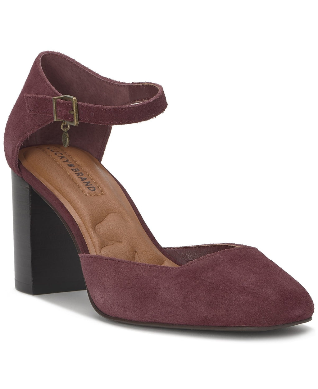 Lucky Brand Size 8.5 Cranberry Kanira Suede New Heels