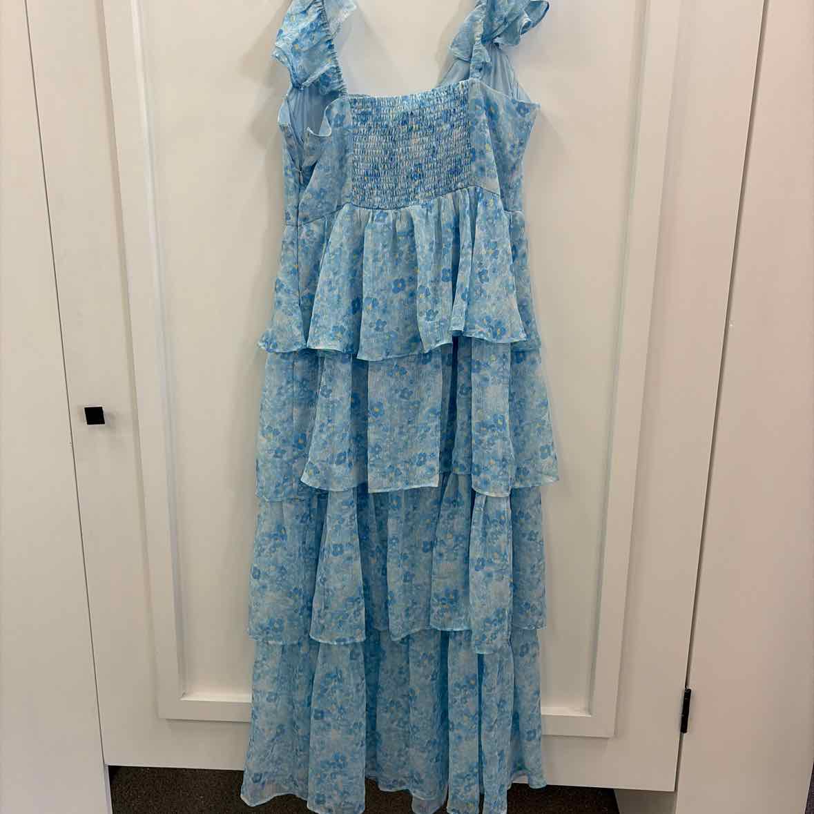 Astr the Label Women's Midsummer Tiered Maxi Dress - Blue Floral