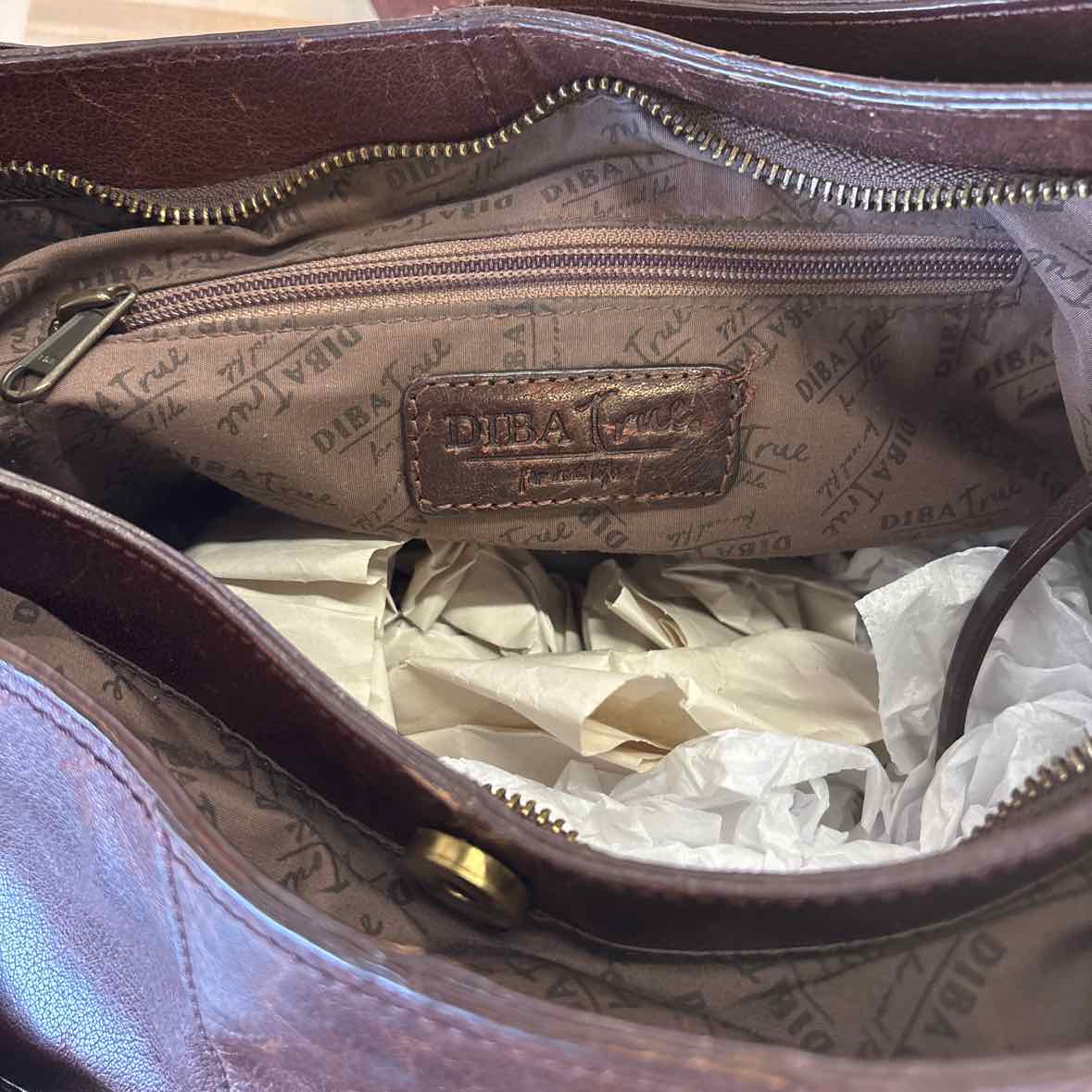 Diba True Brown Leather Handbag