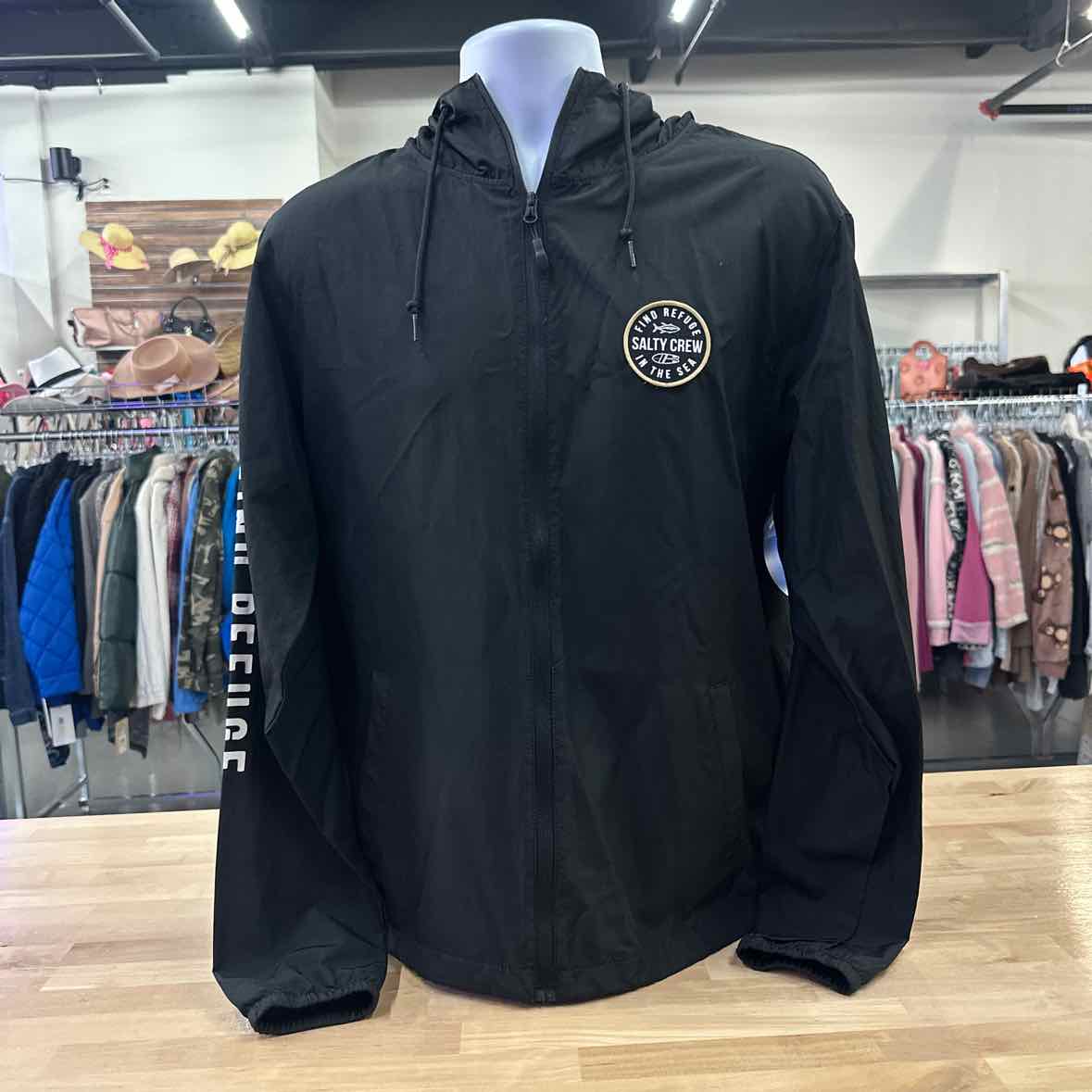 Salty Crew Size L Black MENS Jacket