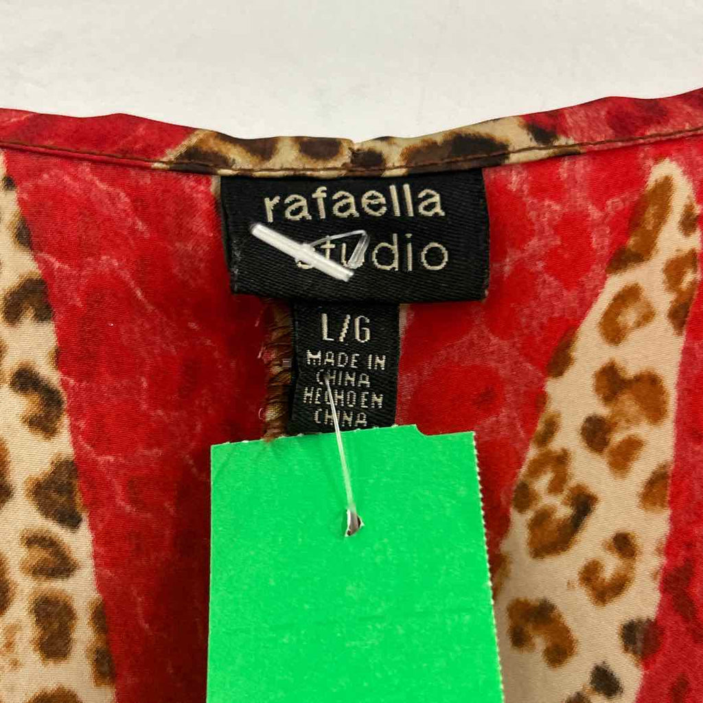 rafaella Size L Red Polyester Preloved Coverup