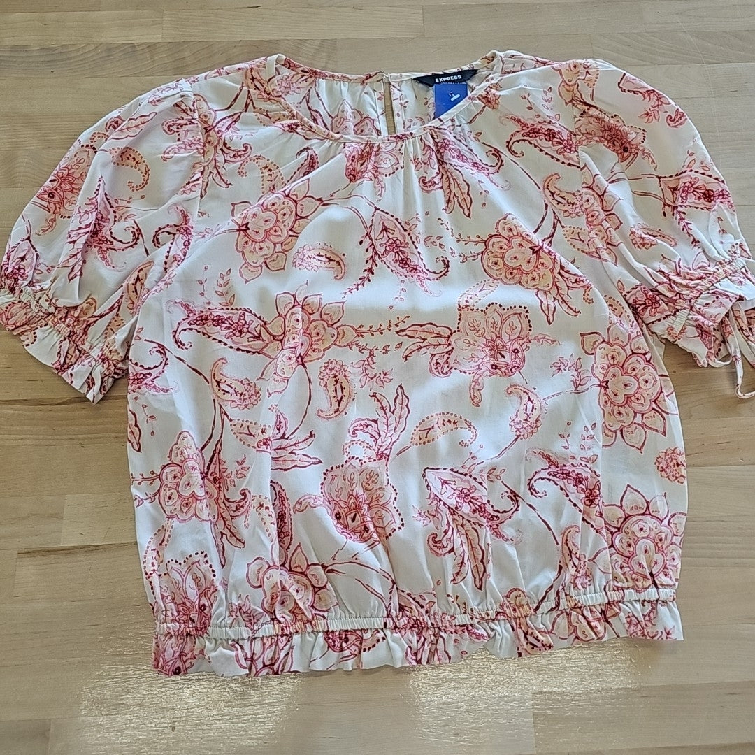 Express Size S Pink Blouse