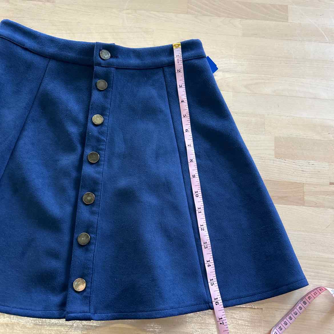 Argstar Size M Navy Suede Preloved Skirt