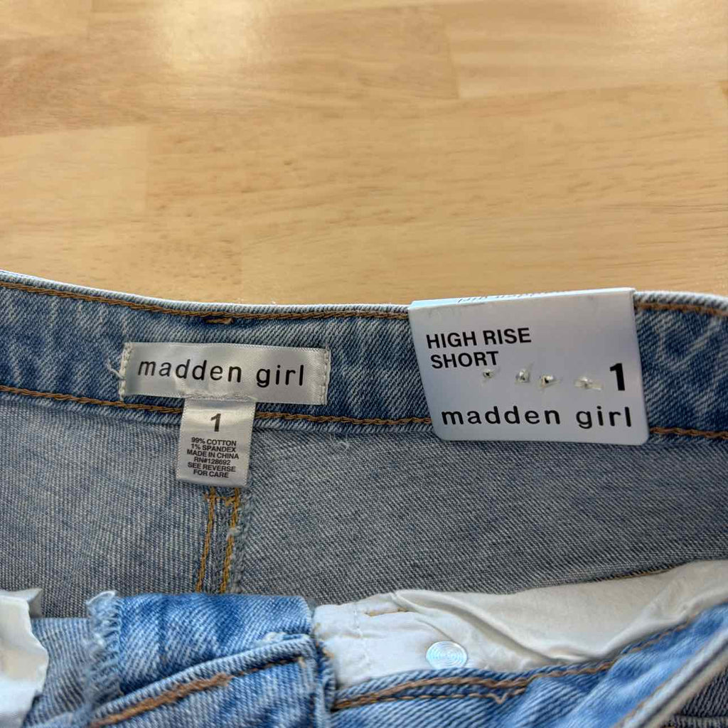 Madden Girl Women Size 1 Blue New Shorts