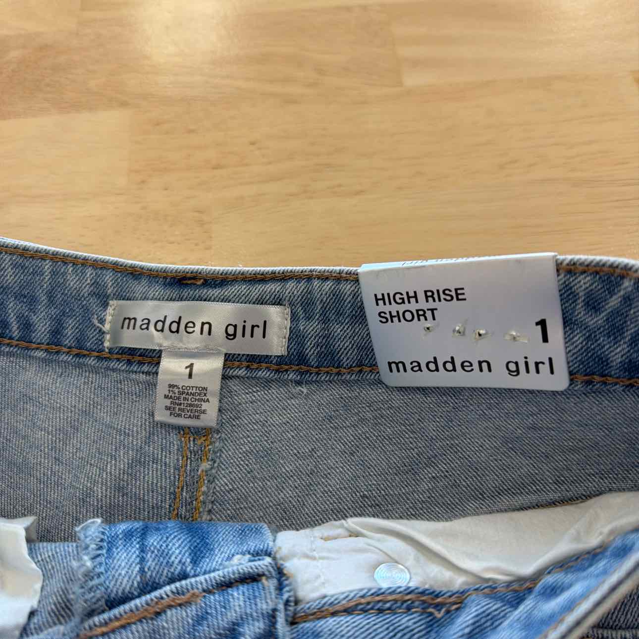 Madden Girl Women Size 1 Blue New Shorts