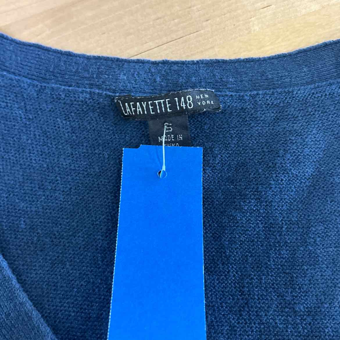 Lafayette 148 Size S Blue Preloved Tank