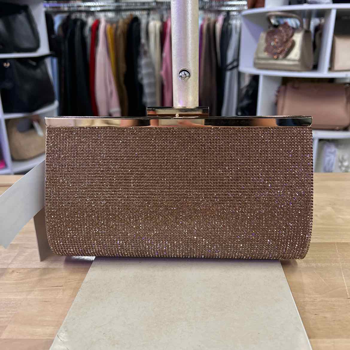 Women's Crystal Frame Clutch