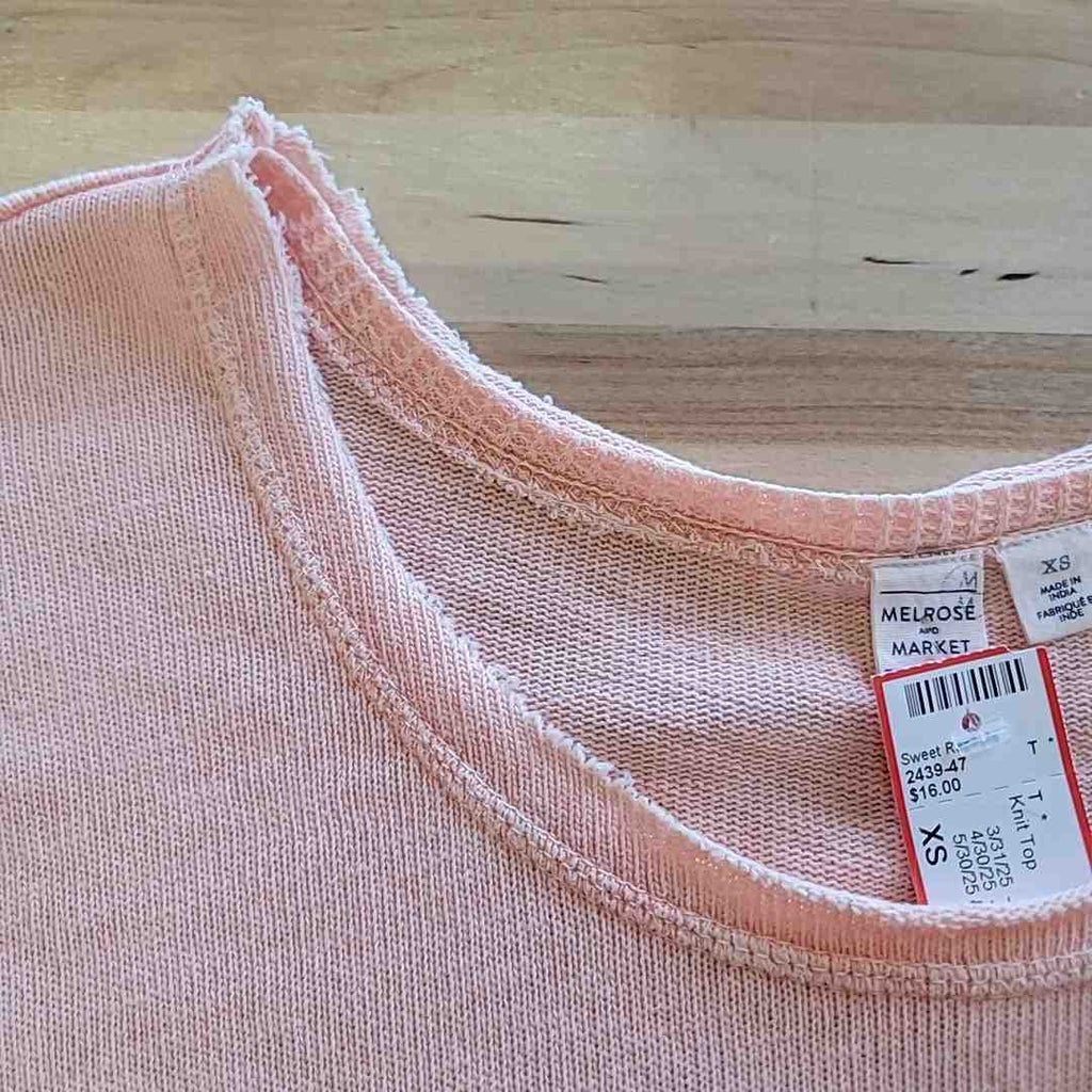Melrose Size XS Pink Knit Top