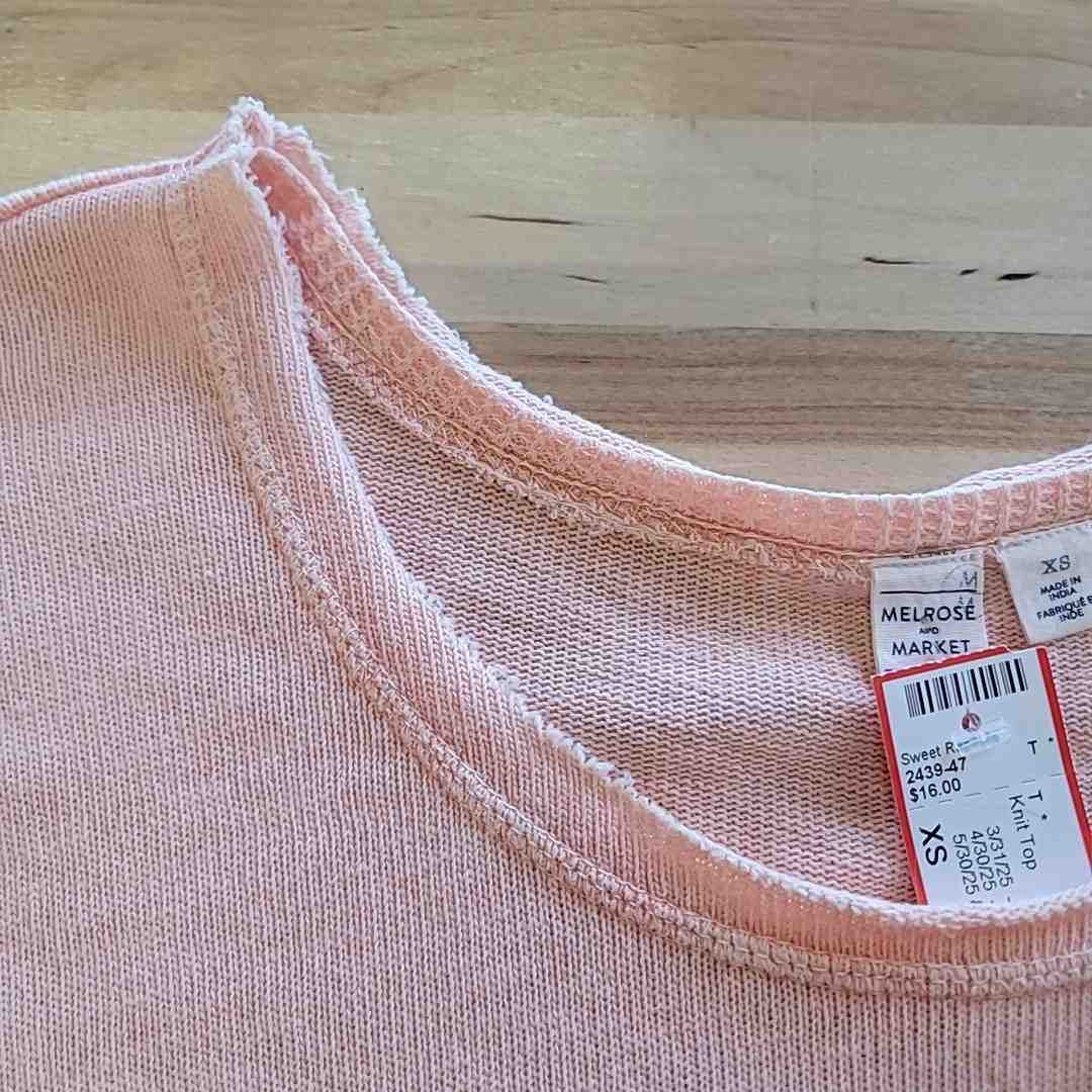 Melrose Size XS Pink Knit Top