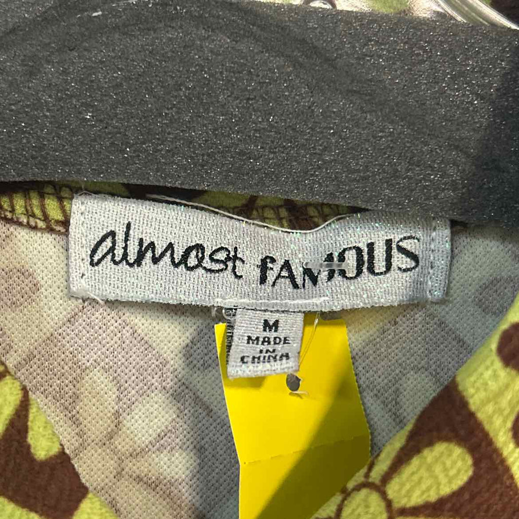 Almost Famous Size M brown green Preloved Dress