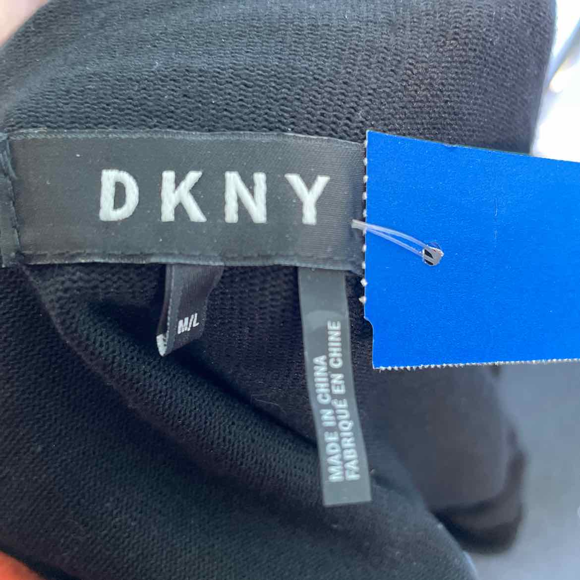 DKNY Size M/L Black Duster