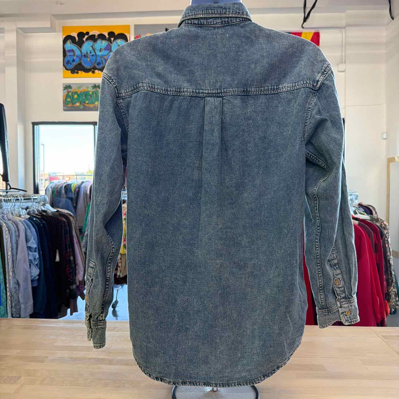 Mode of One Men's Regular-Fit Denim Shirt