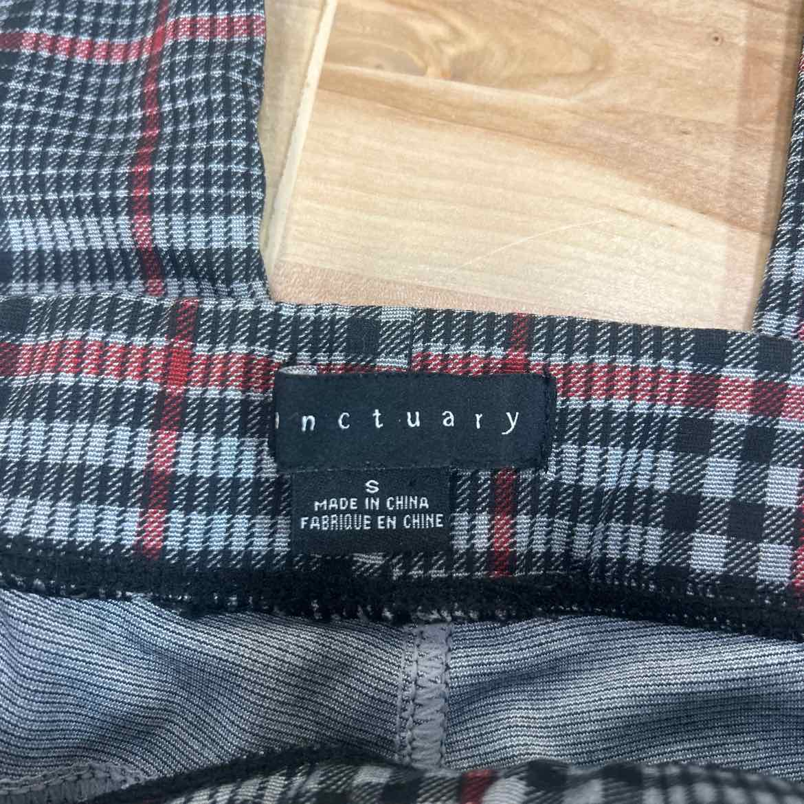 Santuary Size S Gray Red Black Pants