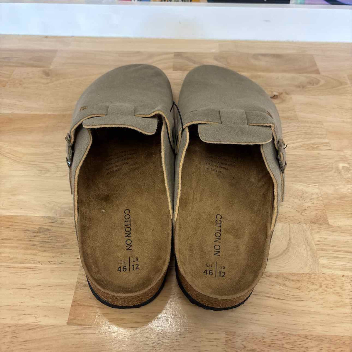 Cotton on Closed Toe Buckle Slide - Taupe