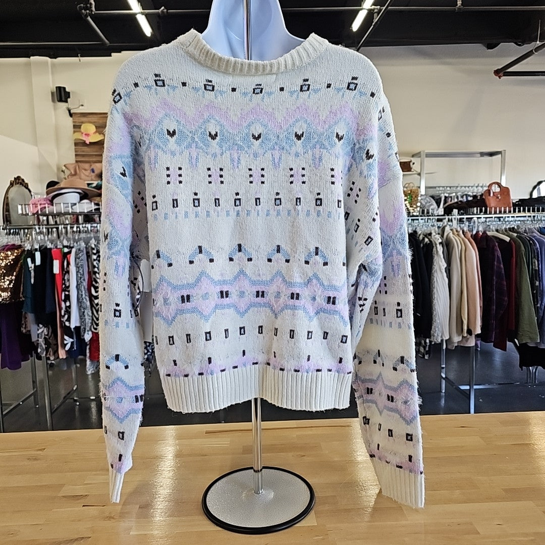Sugar Moon Size M Multi-Color Knit Sweater