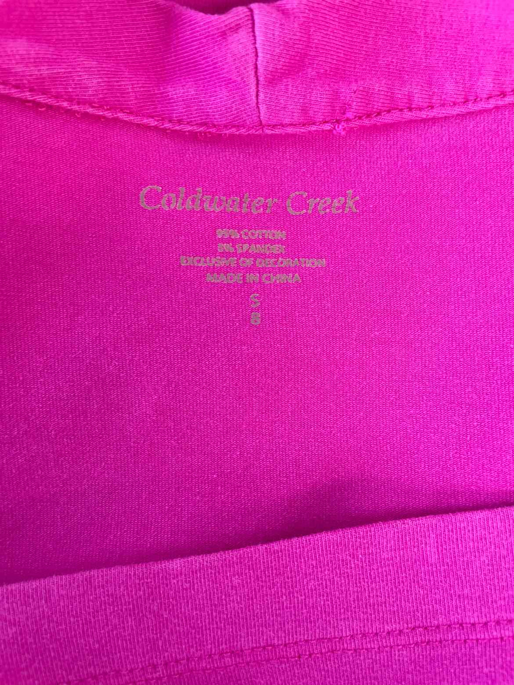 Coldwater Creek Size S Pink Tank