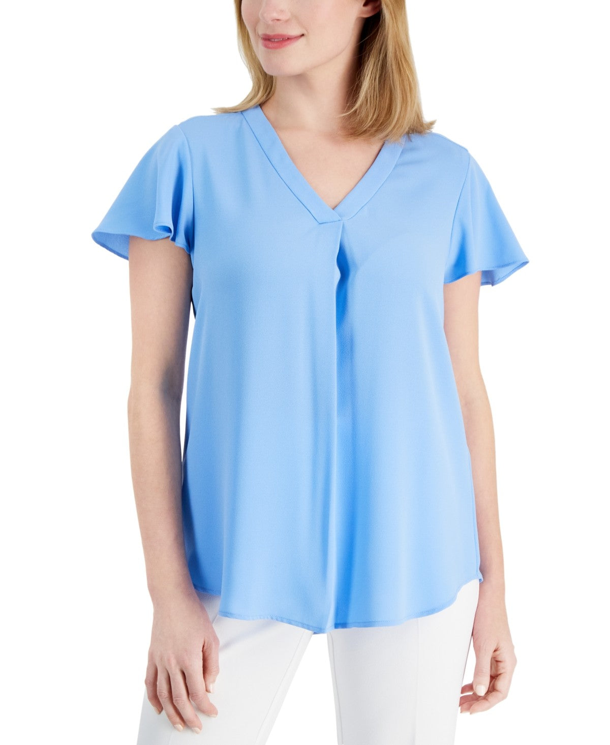 Anne Klein Size PS Blue Blouse