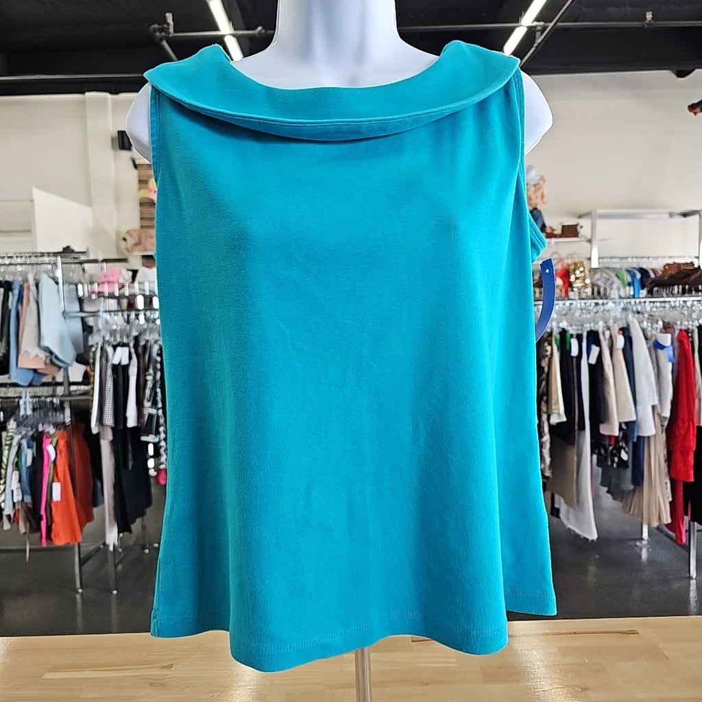 rafaella Size M Blue Sleeveless