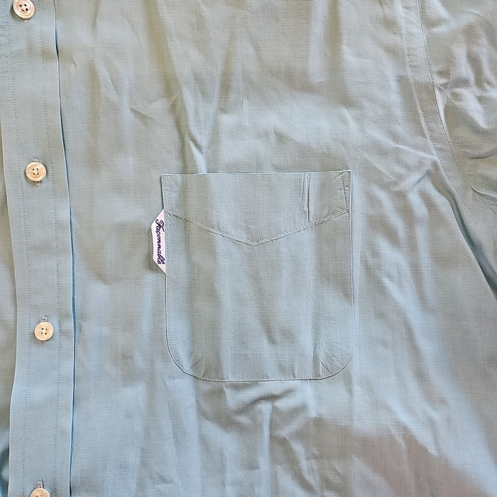 Faconnable Size XL Blue MENS Button Down Shirt