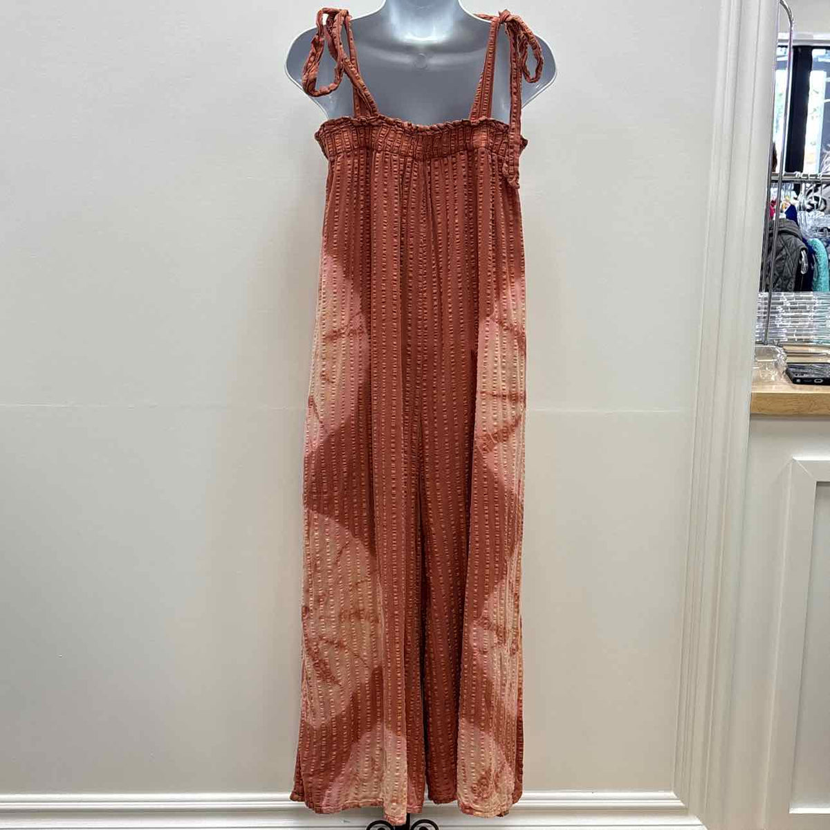 Anthropologie Size S White Orange Preloved Jumper