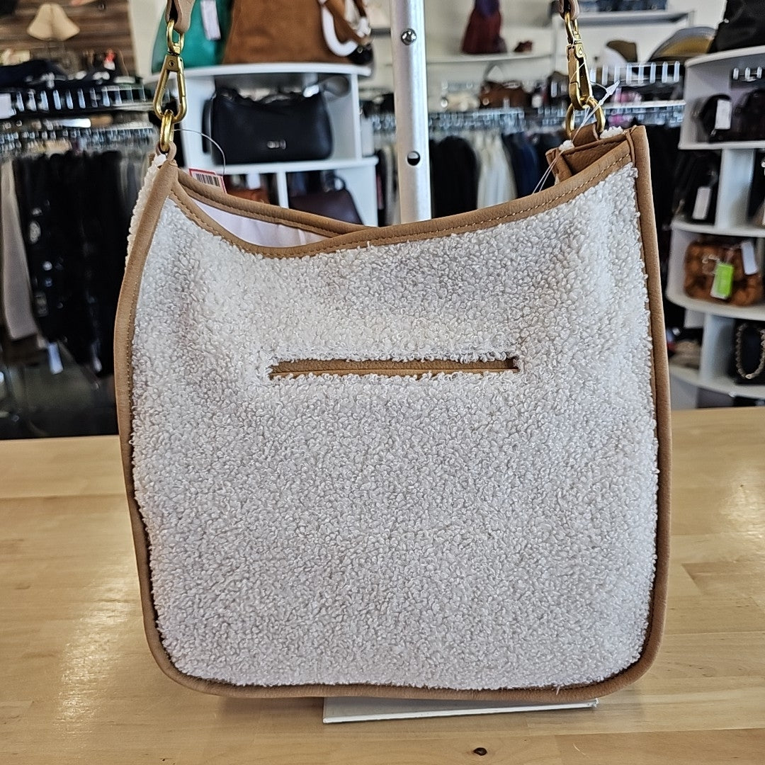 Style & Co Whipstitch Medium Crossbody - Sherpa