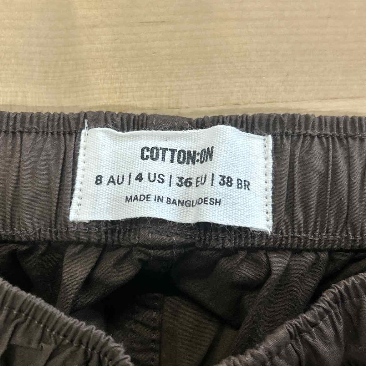 Cotton On Size 4 Brown Preloved Pants