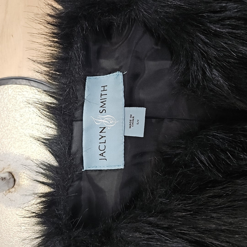 Jaclyn Smith Size S Black Fur Vest
