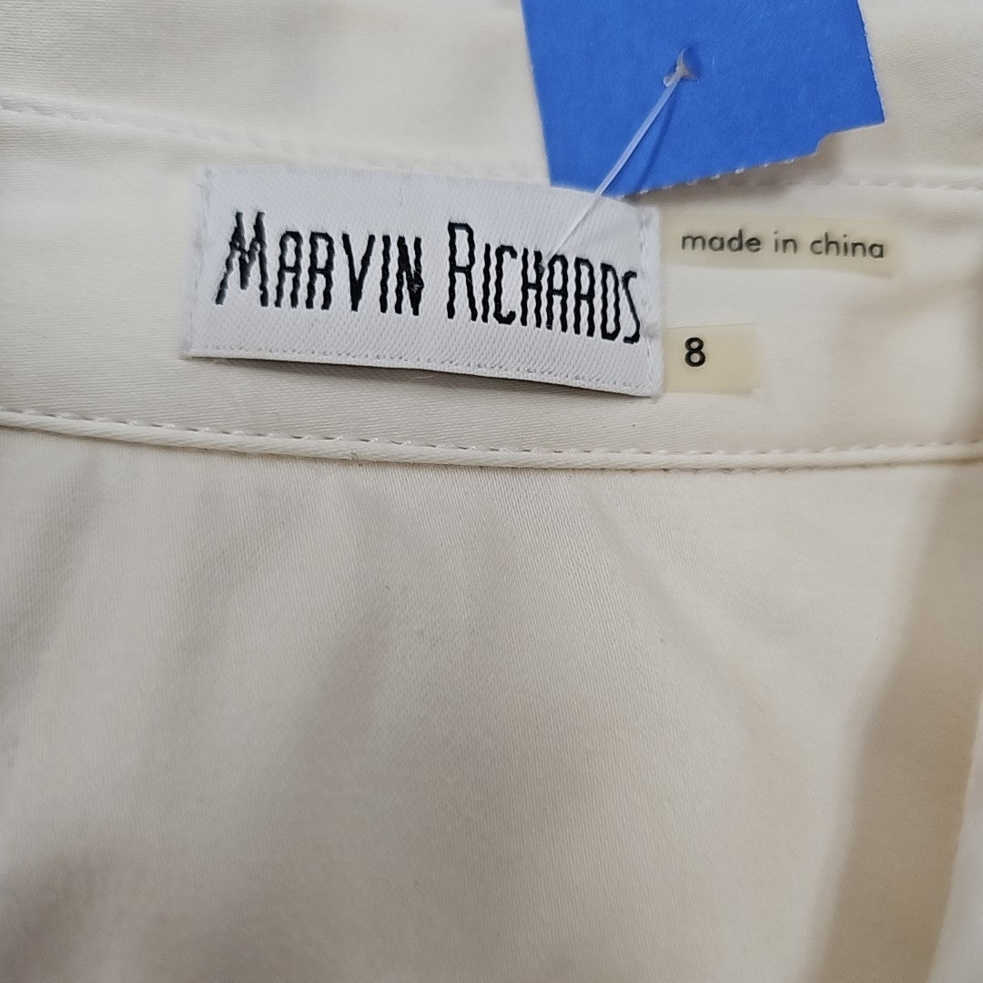 MarvinRichards Size 8 White Preloved Dress