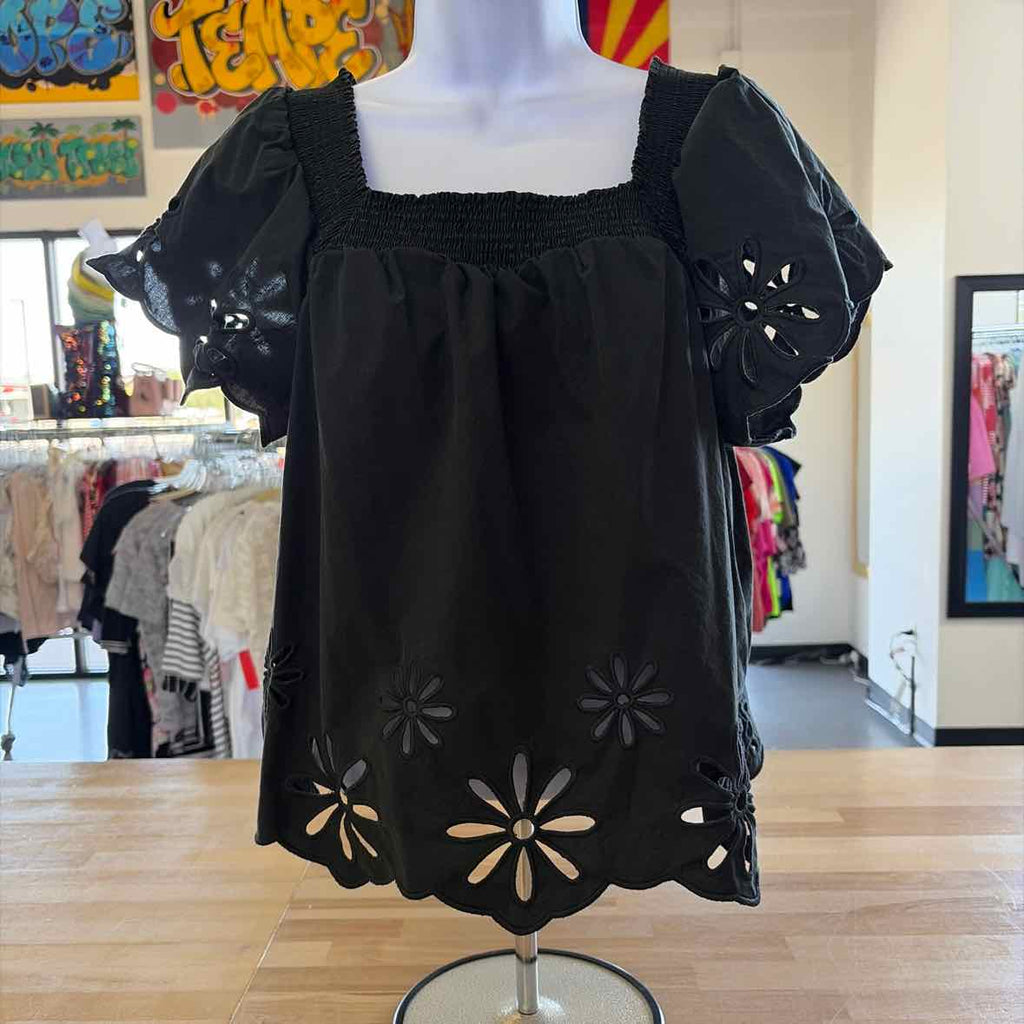 Rails Size M Black Preloved Blouse SS
