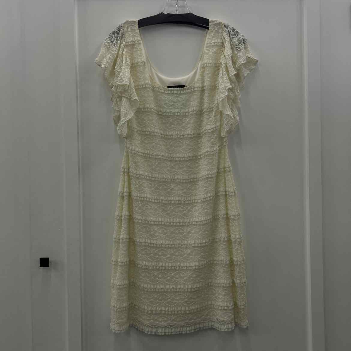 Guess Size 12 White Lace Preloved Dress