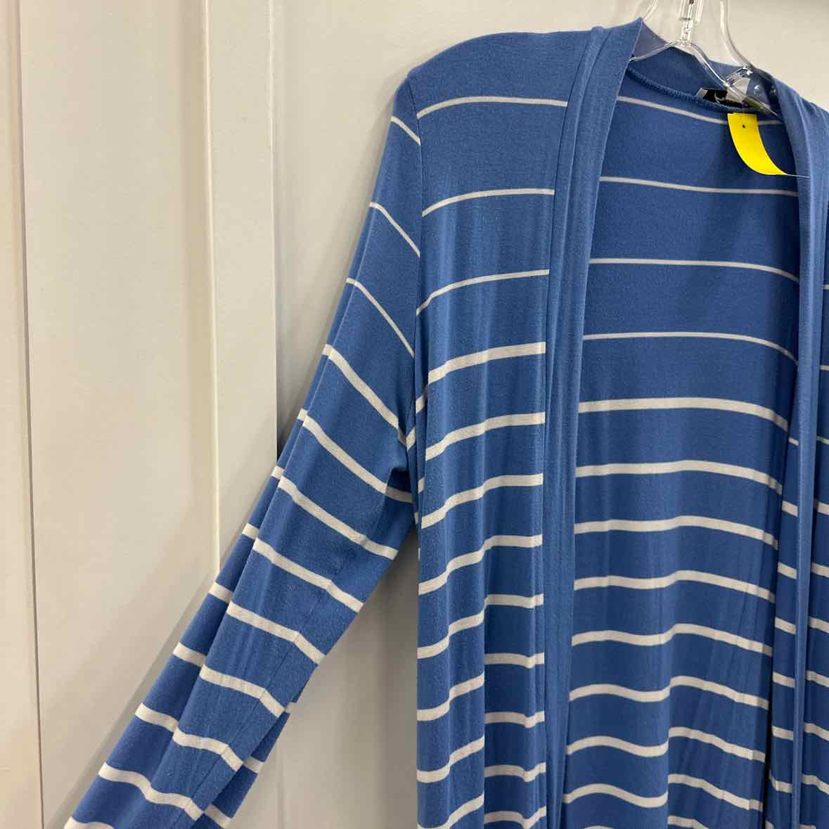 Foxcroft Size XL Blue & White Cardigan