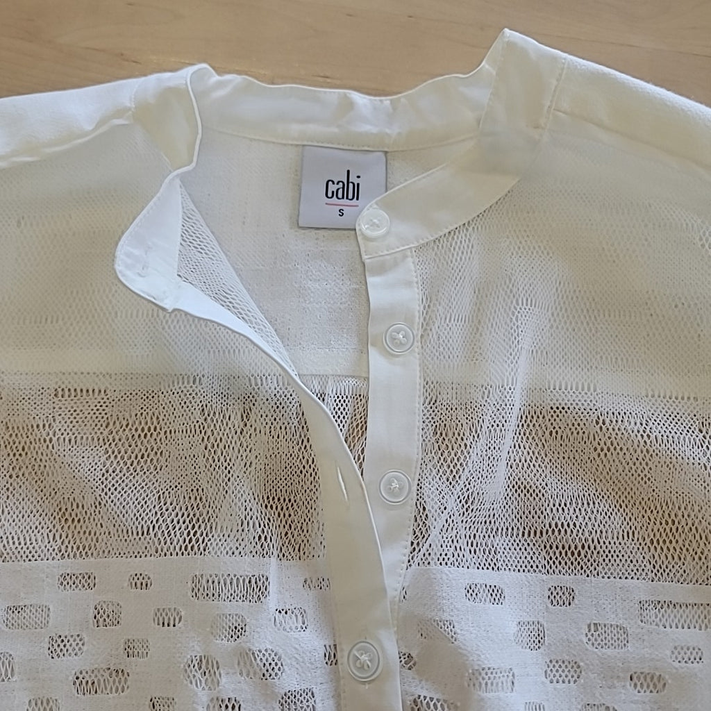 Cabi Size S White Sleeveless